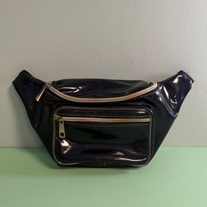 Dark Navy with Rainbow Tread Plastic Fanny Pack, Kids Fanny Pack, Kid Accessory